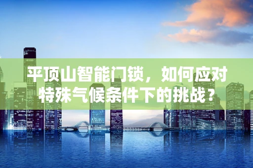 平顶山智能门锁，如何应对特殊气候条件下的挑战？