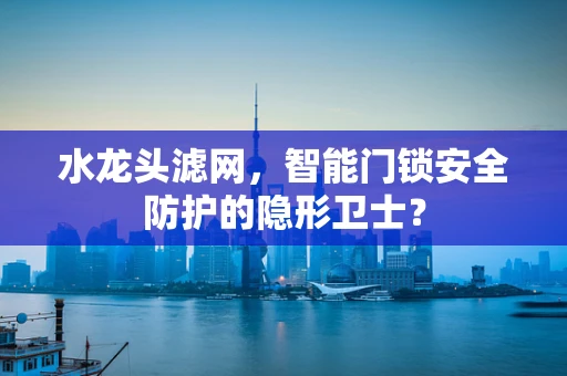 水龙头滤网，智能门锁安全防护的隐形卫士？