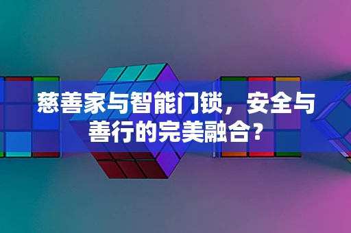 慈善家与智能门锁，安全与善行的完美融合？