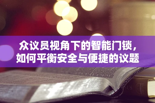 众议员视角下的智能门锁，如何平衡安全与便捷的议题？