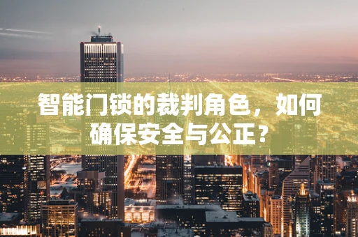 智能门锁的裁判角色，如何确保安全与公正？