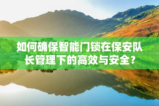 如何确保智能门锁在保安队长管理下的高效与安全？