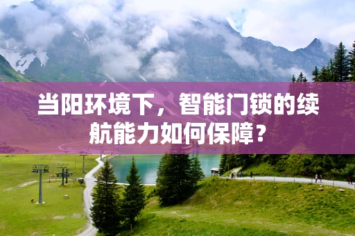 当阳环境下，智能门锁的续航能力如何保障？