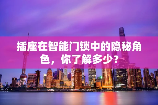 插座在智能门锁中的隐秘角色，你了解多少？