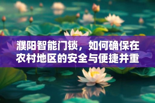 濮阳智能门锁，如何确保在农村地区的安全与便捷并重？