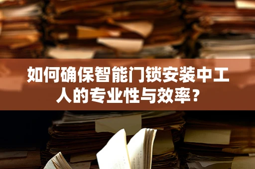 如何确保智能门锁安装中工人的专业性与效率？