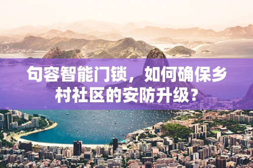 句容智能门锁，如何确保乡村社区的安防升级？