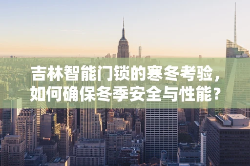 吉林智能门锁的寒冬考验，如何确保冬季安全与性能？