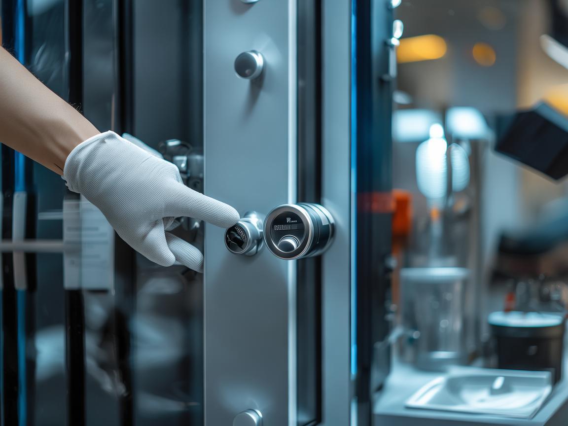 如何确保清洁工在维护智能门锁时的安全与卫生？